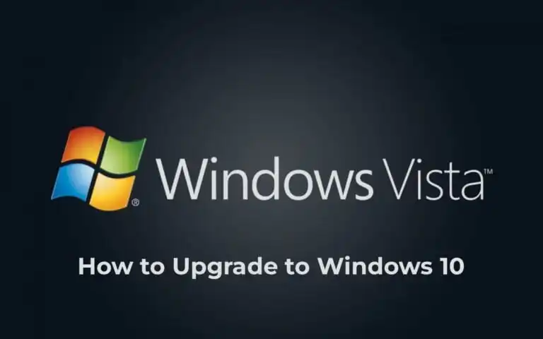 Upgrade Windows Vista to Windows 10