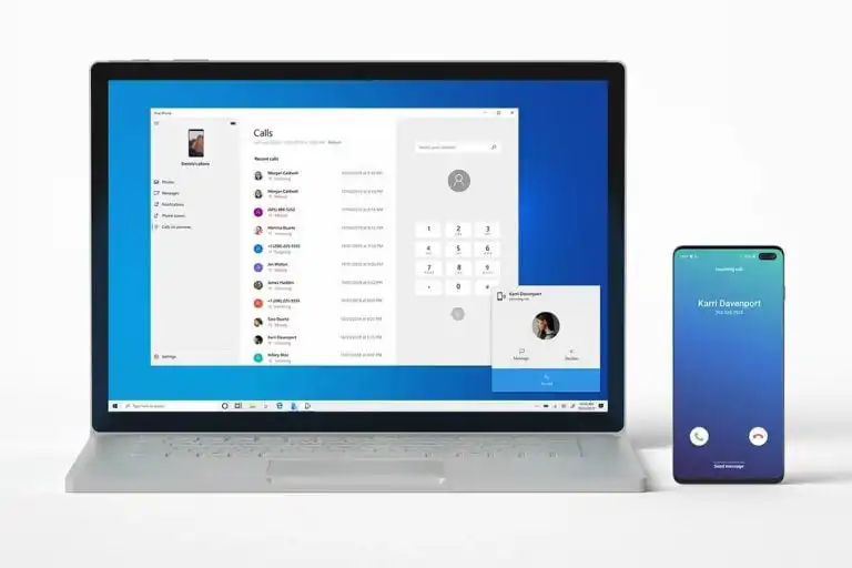 “Your Phone” app in Windows 10