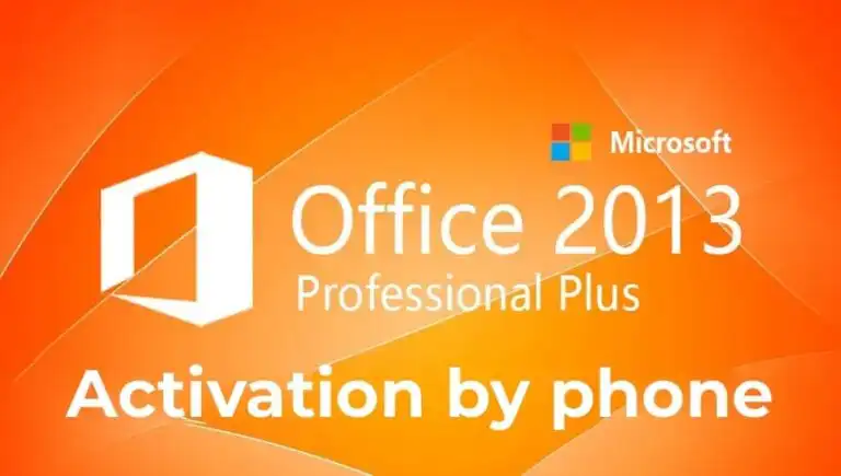 Activation of Microsoft Office 2013 by phone