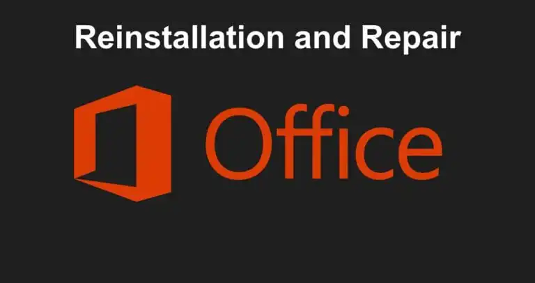Instructions for Reinstalling and Repair Microsoft Office