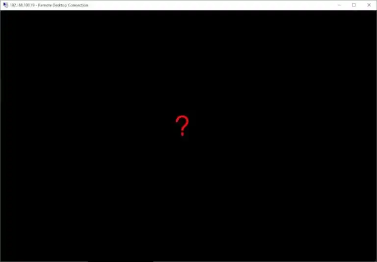 Black Screen in RDP – How to Fix it?