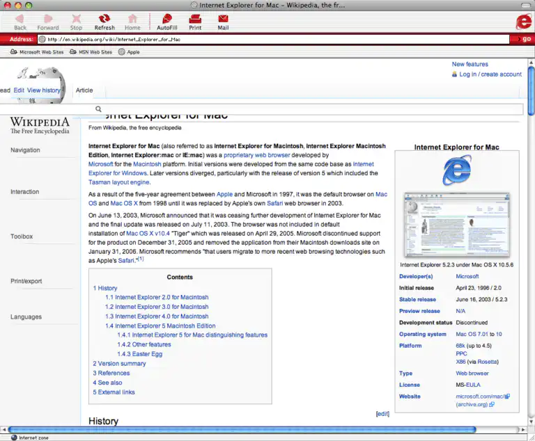 Internet Explorer for macOS – Download