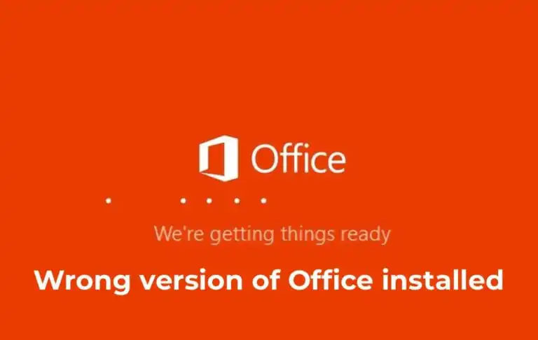 Wrong version of Office installed