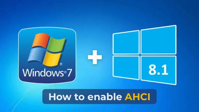Enable AHCI in Windows 8/8.1 and 7 After Installation