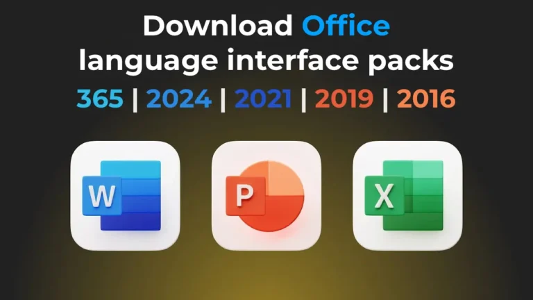 Download Office language interface packs
