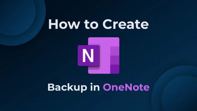 How to Backup OneNote – Windows