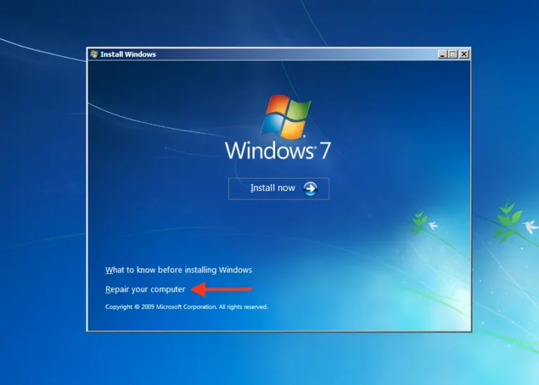 How to restore Windows 7 loader