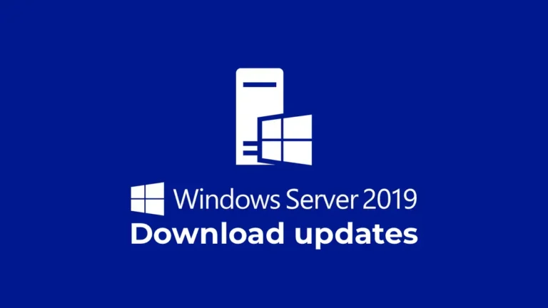 Download updates for Windows Server 2019