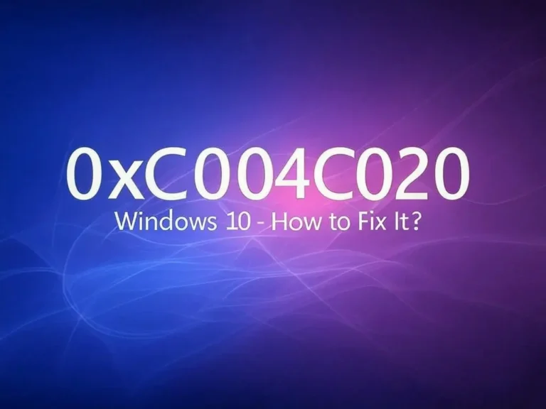 Activation Error 0xC004C020 on Windows 10 – How to Fix It?