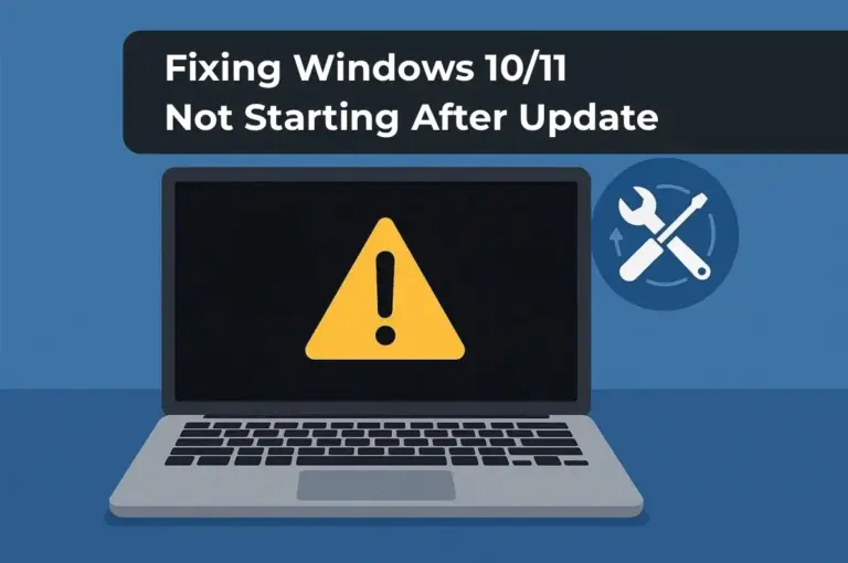 Fixing Windows 10/11 Not Starting After Update
