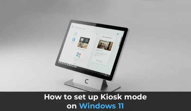 How to set up Kiosk mode on Windows 11