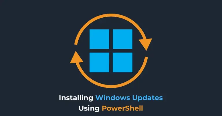 Installing Windows Updates Using PowerShell