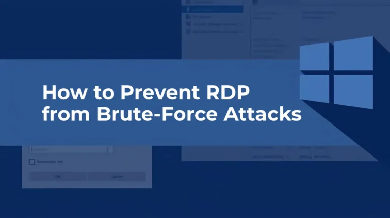 How to Prevent RDP from Brute-Force Attacks