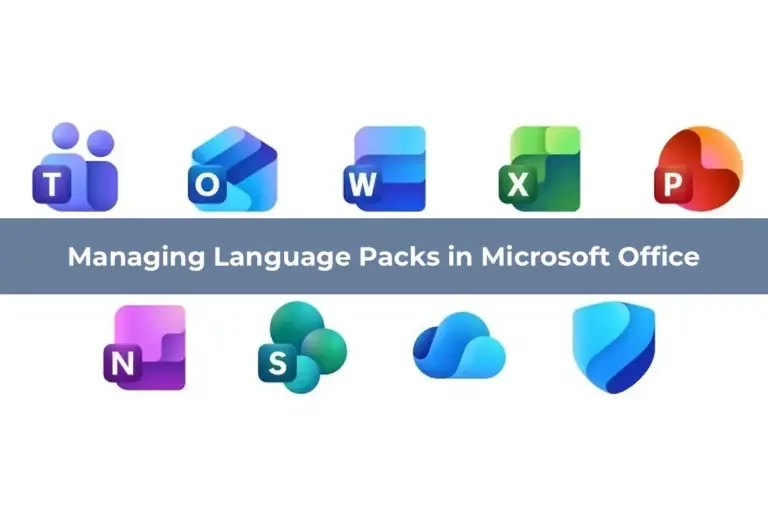 Managing Language Packs in Microsoft Office
