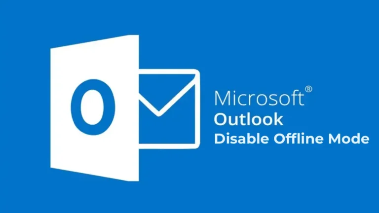 Microsoft Outlook – Disable Offline Mode