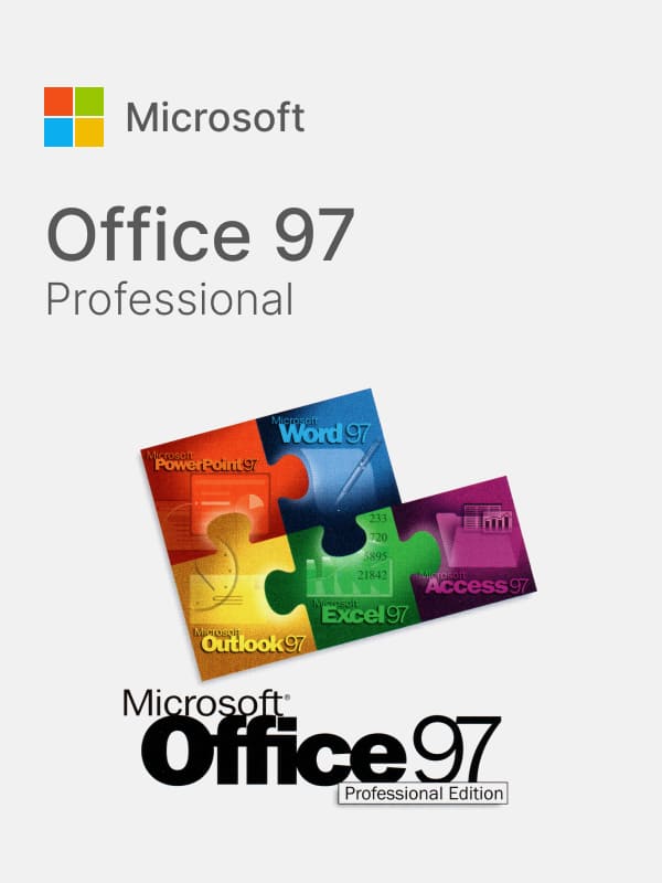 Download
Microsoft Office 97 Professional Edition