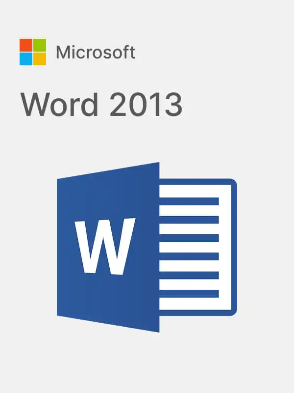 Download
Microsoft Word 2013